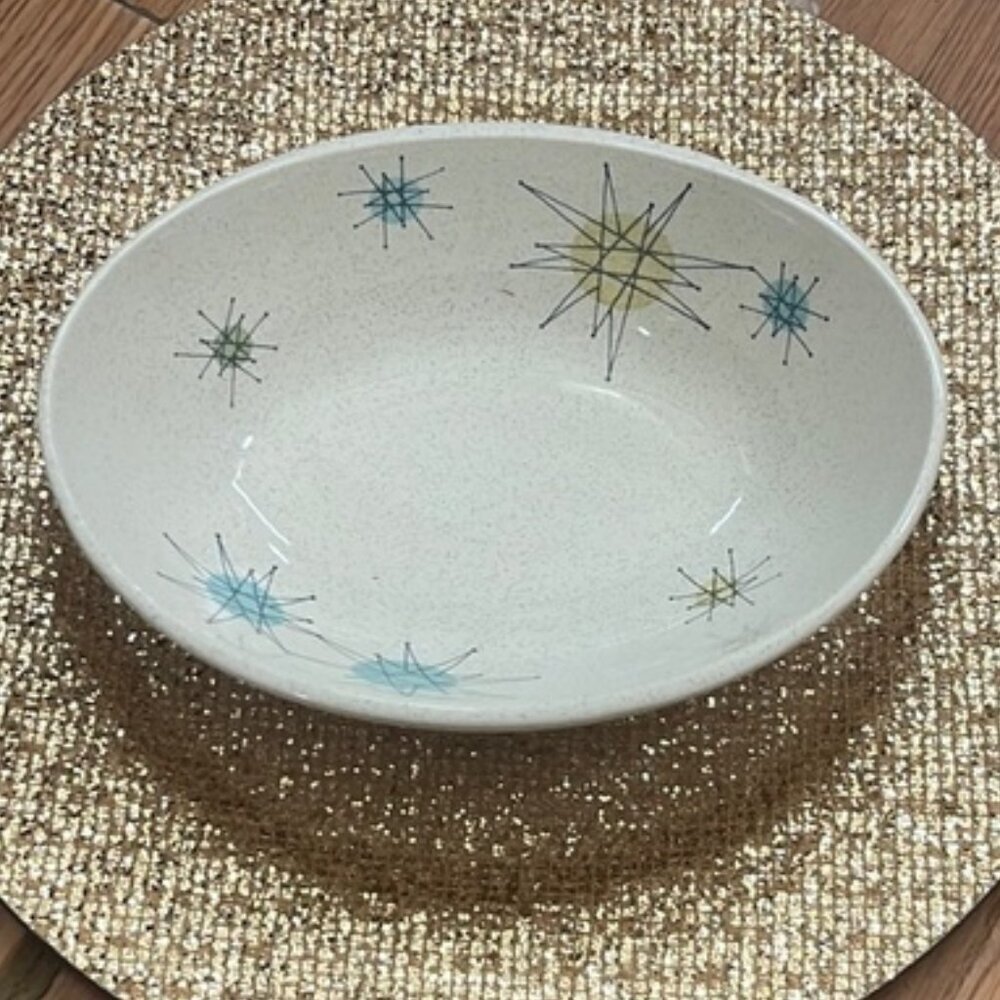 Vintage Franciscan Starburst 8" Oval Vegetable Bowl - Picture 3 of 5